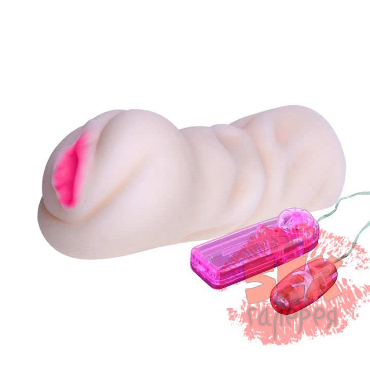 Рельефный мастурбатор с вибрацией