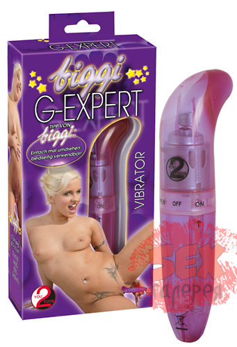Фиолетовый вибратор для стимуляции G -spot - 12 см.