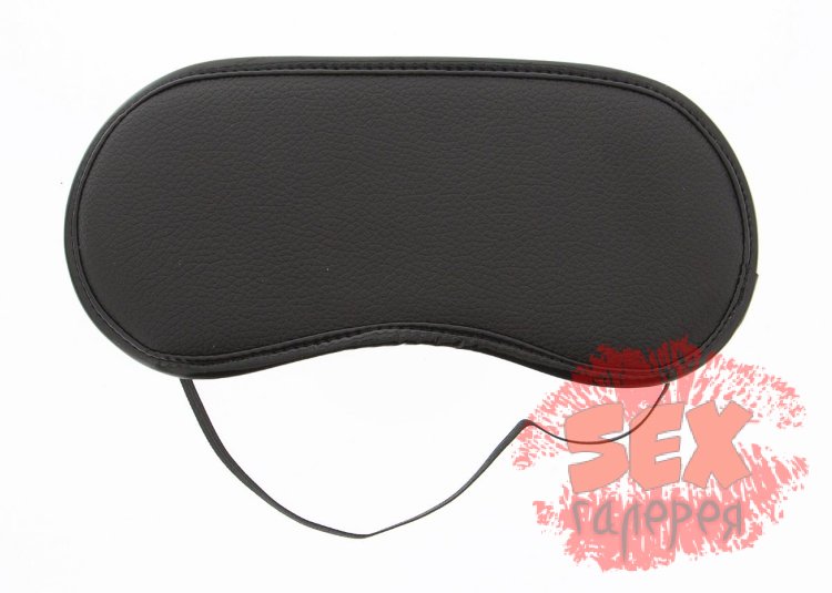 Чёрная полиуретановая маска Blindfold