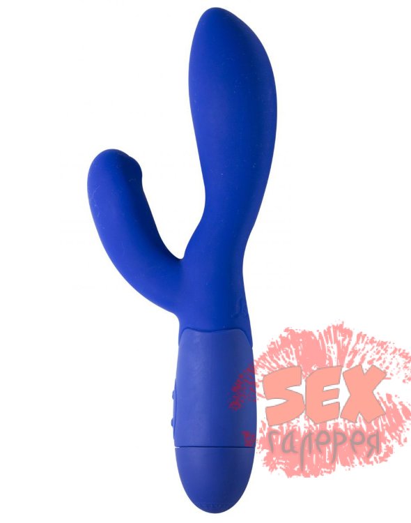 Синий вибратор The Princess and the Pea Blueberry dreams  - 20,5 см.