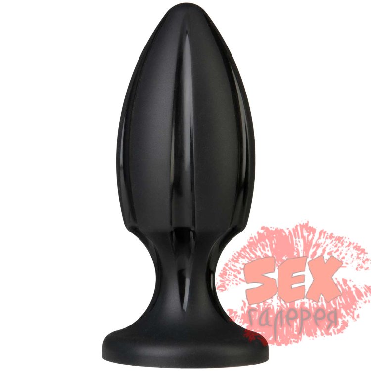 Черная анальная пробка Platinum Premium Silicone - The Rocket - Black