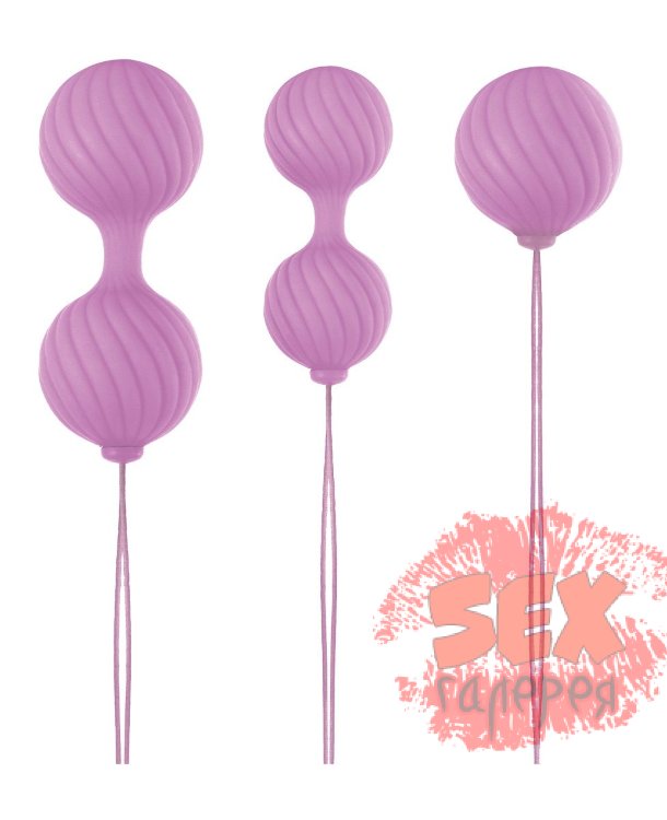 Набор розовых вагинальных шариков Luxe O  Weighted Kegel Balls
