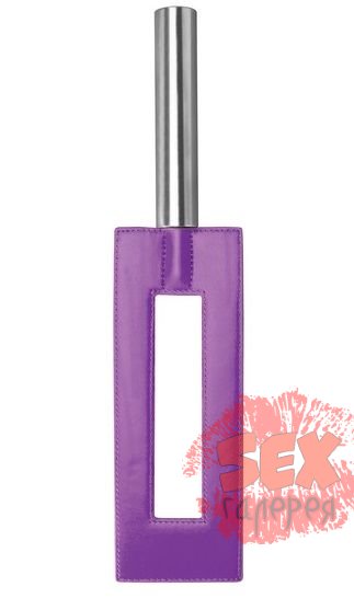 Фиолетовая шлёпалка Leather Gap Paddle - 35 см.