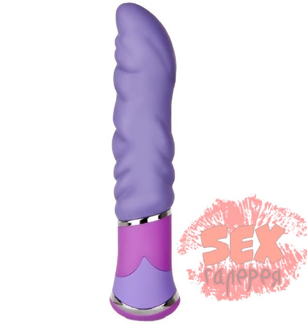 Фиолетовый анальный вибратор с рельефом BOOTYFUL WAVED VIBE PURPLE