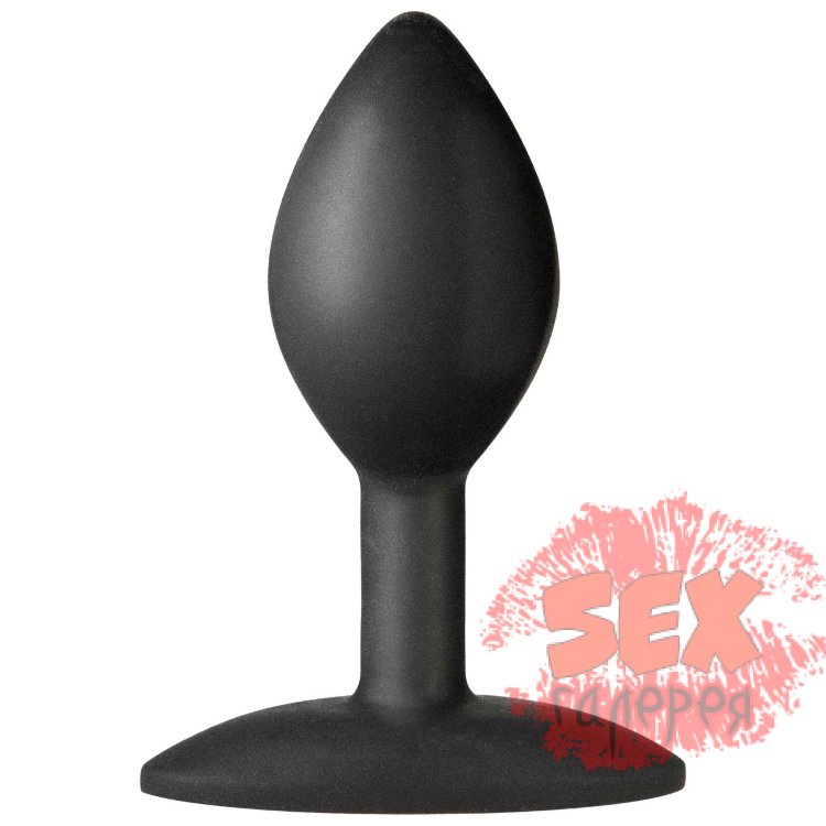 Черная анальная пробка Platinum Premium Silicone - The Minis Spade Small - Black S