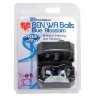 Вагинальные шарики TLC CyberGlass Ben Wa Balls Blue Blossom