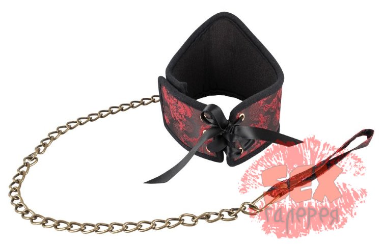 Ошейник, обтянутый тканью в восточном стиле, Choker Asia