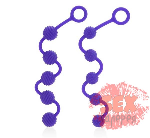 Набор фиолетовых анальных цепочек Posh Silicone “O” Beads
