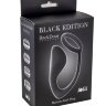 Чёрное эрекционное кольцо с анальной пробкой Button Anal Plug