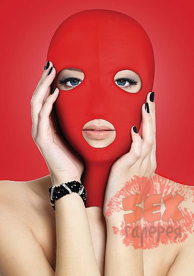 Красная маска на лицо с вырезами Subversion