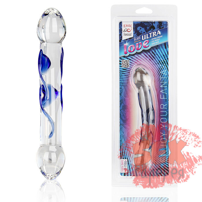 Двусторонний фаллоимитатор Ultra Love - 20 см.