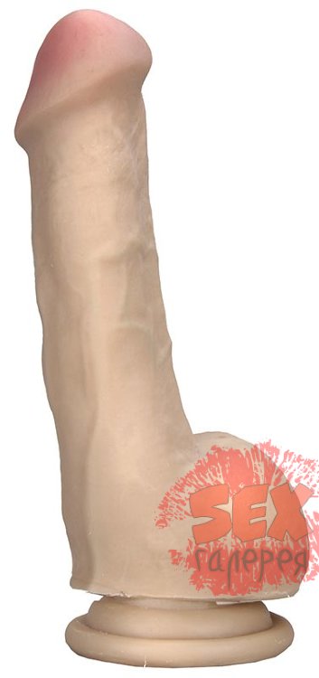 Реалистичны вибромассажёр на присоске REALSTUFF 6.5INCH VIBRATOR III - 16,5 см.