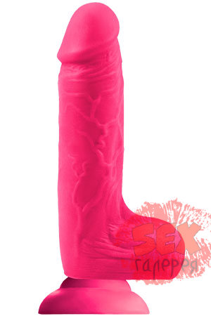 Розовый фаллоимитатор Colours Softies - 20,3 см.