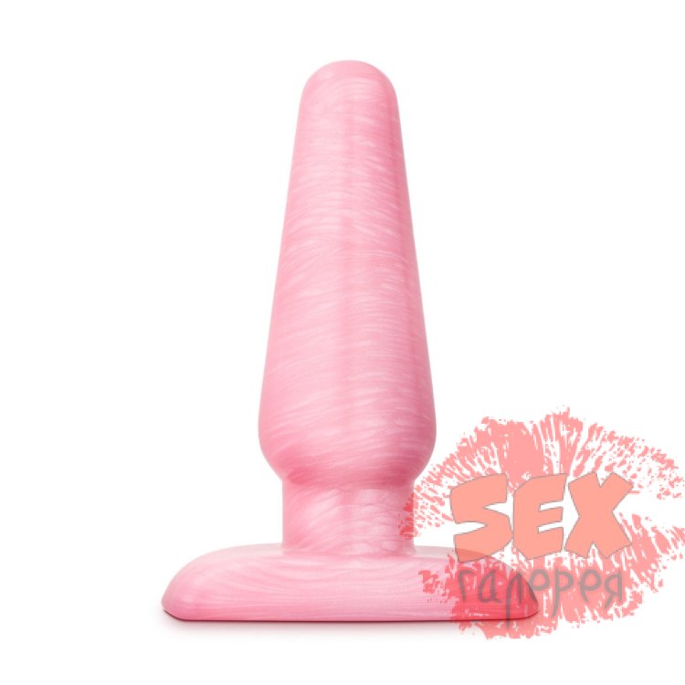 Розовая анальная пробка B Yours Medium Cosmic Plug - 11,4 см.
