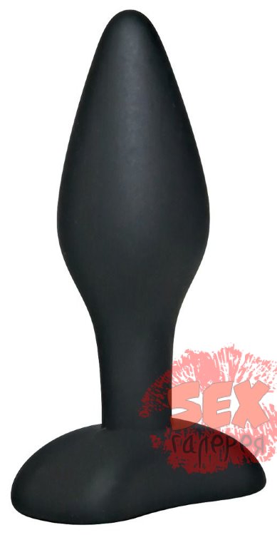 Чёрный анальный стимулятор Black Velvets Small - 9 см.